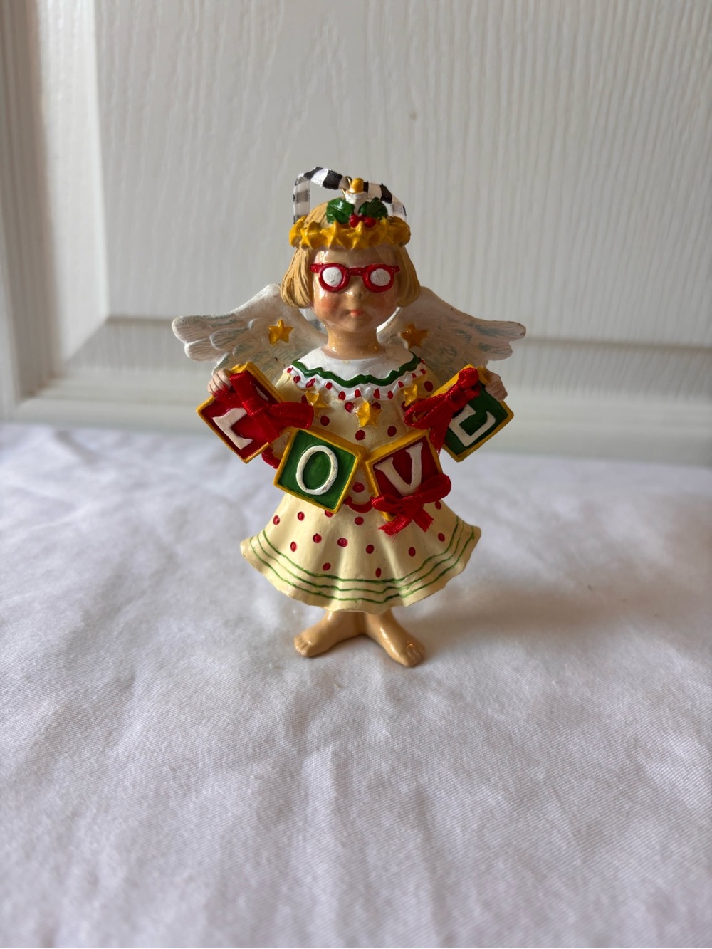 Mary Engelbreit Ornament Kurt Adler LOVE Angel 4.5”